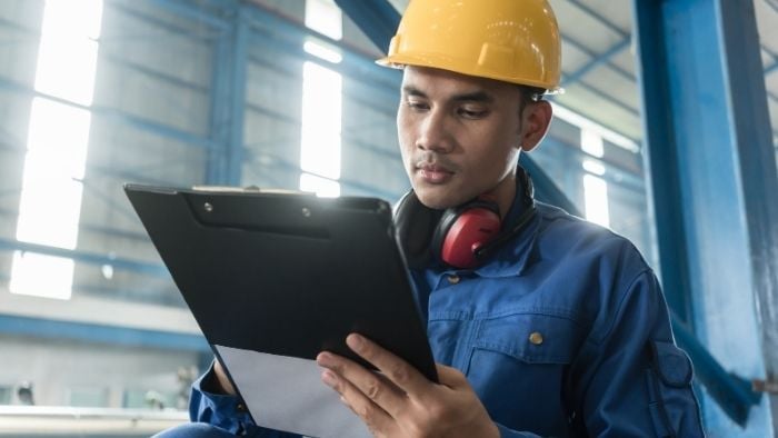 man working factory